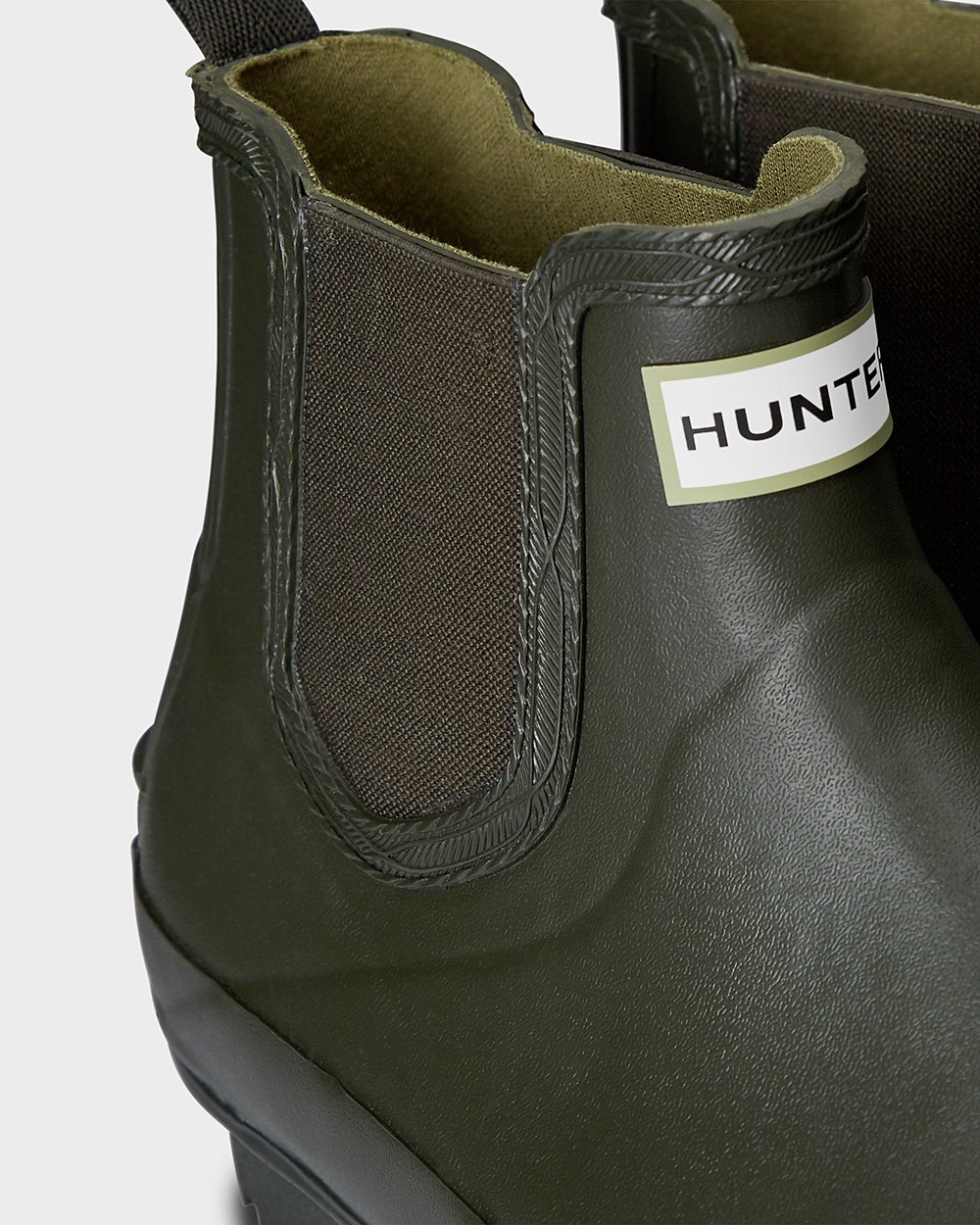 Chelsea Boots Herr - Hunter Norris Field - Mörk Olivgröna - 596381-JIX